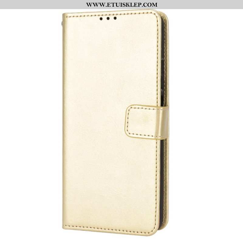 Etui Folio do Poco X4 Pro 5G Błyszcząca Sztuczna Skóra